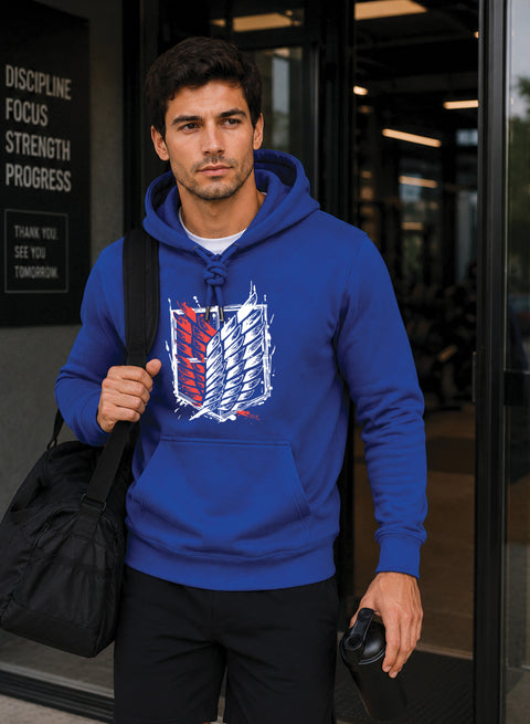 ADRO Abstract Printed Pullover Hoodie