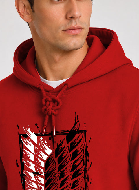 ADRO Abstract Printed Pullover Hoodie