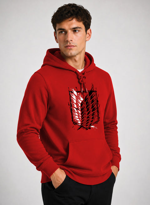 ADRO Abstract Printed Pullover Hoodie