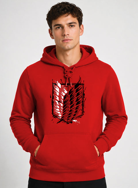ADRO Abstract Printed Pullover Hoodie