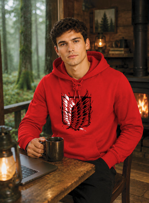 ADRO Abstract Printed Pullover Hoodie