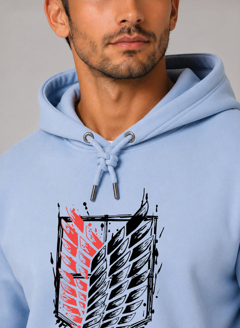 ADRO Abstract Printed Pullover Hoodie