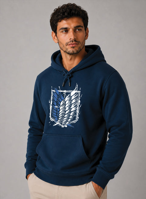 ADRO Abstract Printed Pullover Hoodie