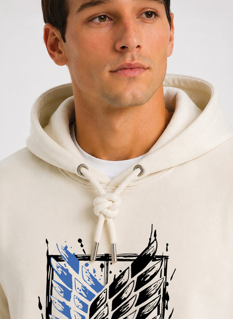 ADRO Abstract Printed Pullover Hoodie