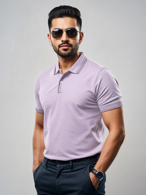 Adro Polo T Shirt for Men | Black Polo T-shirt | 100% Cotton Polo Tshirt | Regular Fit Polo| Available in Plus Size Polo