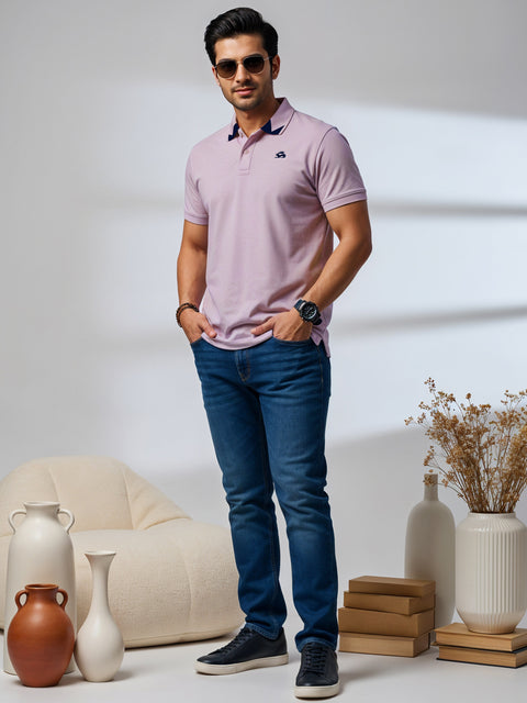 Adro Mens Polo T shirt –100% Cotton Polo Tshirt for men | Solid Polo T-shirt Regular fit