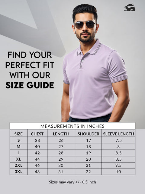 Adro Polo T Shirt for Men | Black Polo T-shirt | 100% Cotton Polo Tshirt | Regular Fit Polo| Available in Plus Size Polo
