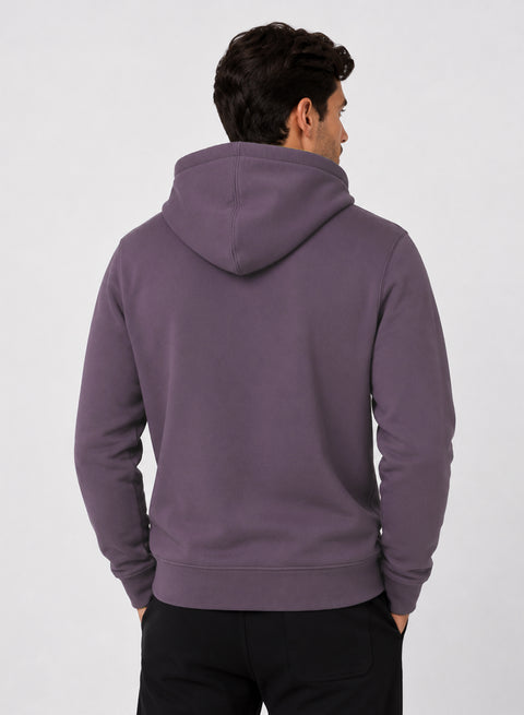 ADRO Zipper Hoodie for Men | 300 GSM Cotton Hoodies | Regular Fit Jacket for Men with Pockets | Sweatshirts with Zipper for Men | Lilac Mist