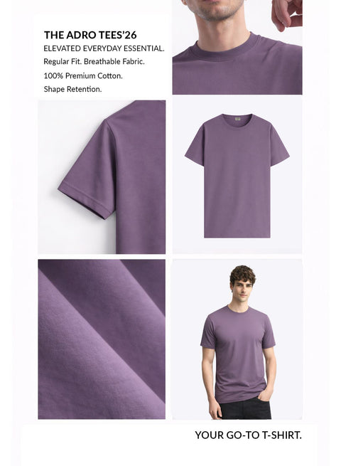 Men’s Cotton T-Shirt Combo Pack of 3 | Regular Fit | ADRO Basics