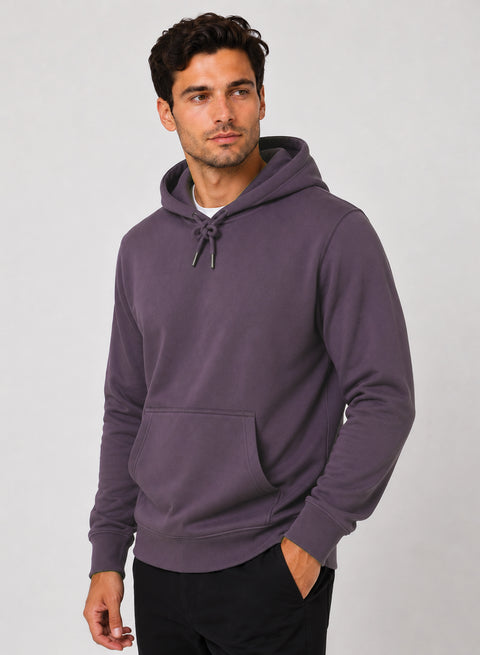 ADRO Hoodie for men | 300 GSM Cotton Fleece Warm & Soft Fabric | Mens Hoodies | Casual Sweatshirt for Winter, Travel & Collage | Regular Fit Hooded Pullover | Lilac Mist