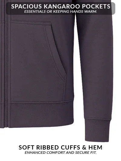 Adro Men’s Zipper Hoodie | Soft Fleece | Casual Streetwear