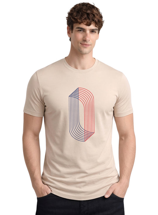 ADRO Printed T-Shirt for Men | Mens Cotton Printed Tshirt | Regular Fit Casual Stylish T-Shirts | Premium Summer Tshirts