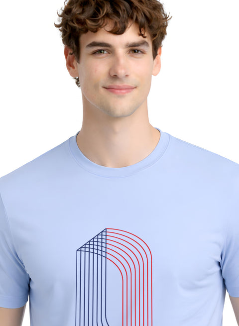 ADRO Printed T-Shirt for Men | Mens Cotton Printed Tshirt | Regular Fit Casual Stylish T-Shirts | Premium Summer Tshirts