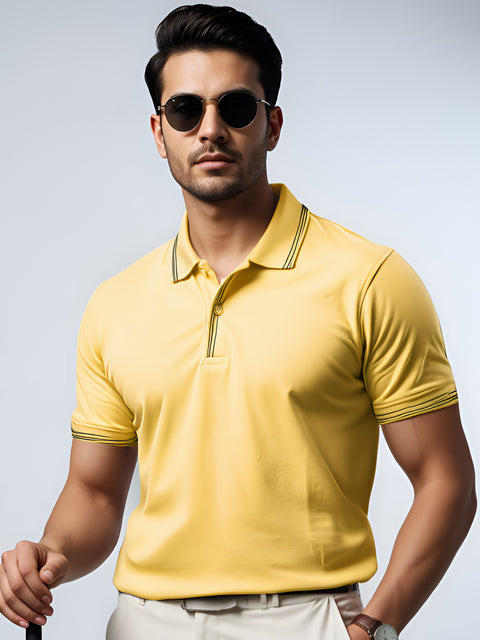 Adro Polo T Shirt for Men | Black Polo T-shirt | 100% Cotton Polo Tshirt | Regular Fit Polo| Available in Plus Size Polo