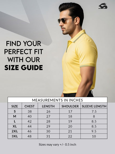 Adro Polo T Shirt for Men | Black Polo T-shirt | 100% Cotton Polo Tshirt | Regular Fit Polo| Available in Plus Size Polo