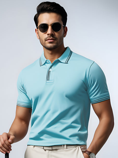 Adro Polo T Shirt for Men | Black Polo T-shirt | 100% Cotton Polo Tshirt | Regular Fit Polo| Available in Plus Size Polo