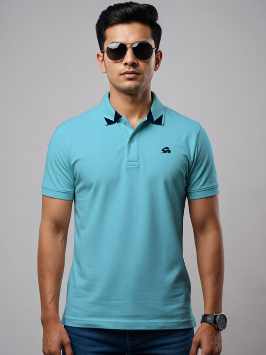 Adro Men’s Polo Shirt | Soft Cotton Blend | Trendy Casual Look