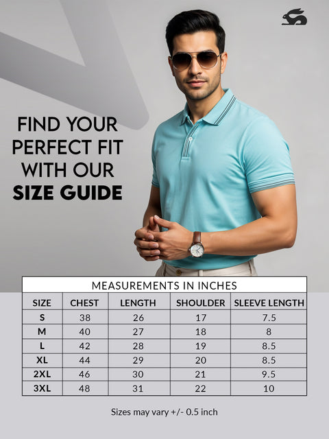 Adro Polo T Shirt for Men | Black Polo T-shirt | 100% Cotton Polo Tshirt | Regular Fit Polo| Available in Plus Size Polo