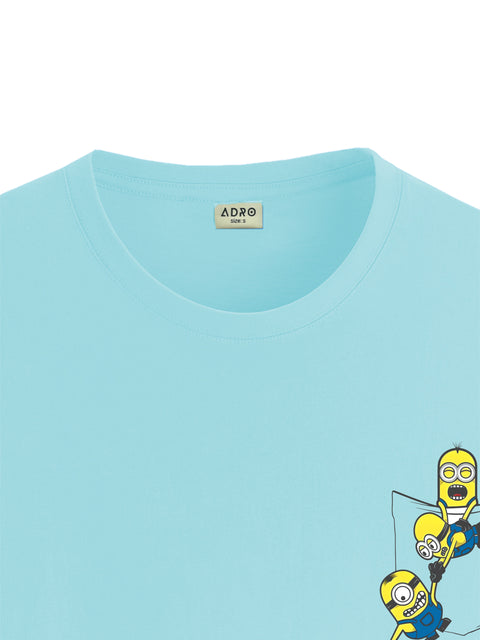 Adro Tshirt for Men | Anime T shirt for men | Graphic Printed T-shirt | Chest Printed Tshirt | Minion Anime Tshirt | T-shirts