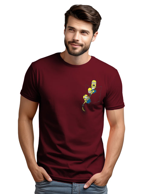 Adro Tshirt for Men | Anime T shirt for men | Graphic Printed T-shirt | Chest Printed Tshirt | Minion Anime Tshirt | T-shirts