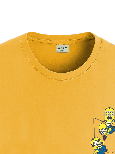 Adro Tshirt for Men | Anime T shirt for men | Graphic Printed T-shirt | Chest Printed Tshirt | Minion Anime Tshirt | T-shirts