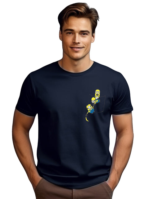 Adro Tshirt for Men | Anime T shirt for men | Graphic Printed T-shirt | Chest Printed Tshirt | Minion Anime Tshirt | T-shirts