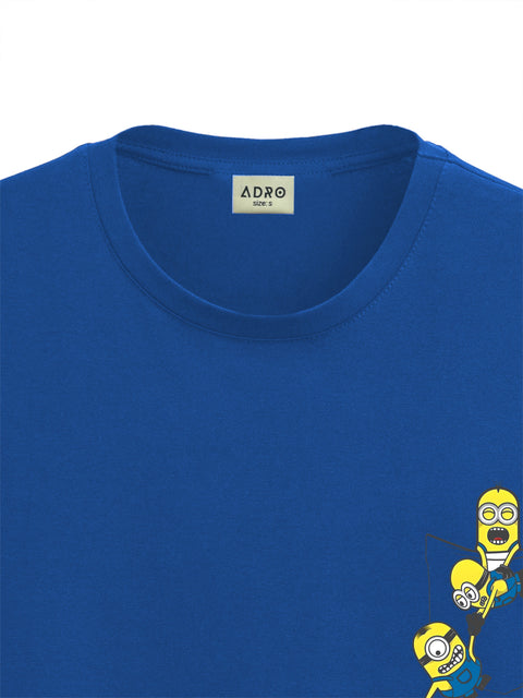 Adro Tshirt for Men | Anime T shirt for men | Graphic Printed T-shirt | Chest Printed Tshirt | Minion Anime Tshirt | T-shirts