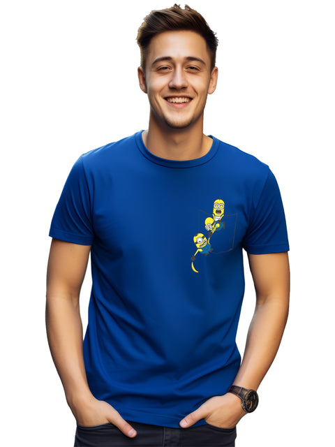 Adro Tshirt for Men | Anime T shirt for men | Graphic Printed T-shirt | Chest Printed Tshirt | Minion Anime Tshirt | T-shirts