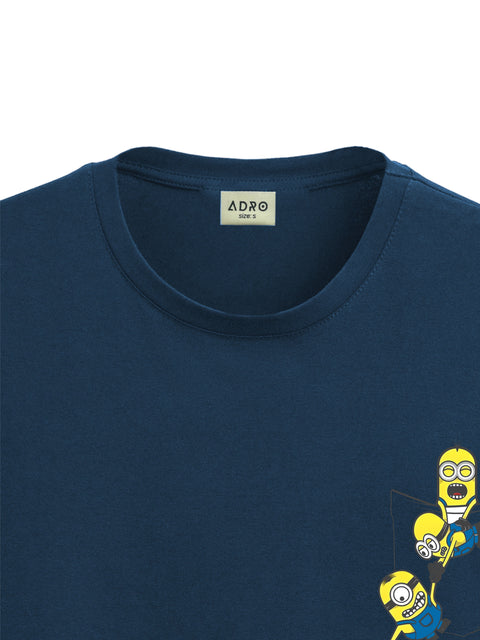 Adro Tshirt for Men | Anime T shirt for men | Graphic Printed T-shirt | Chest Printed Tshirt | Minion Anime Tshirt | T-shirts