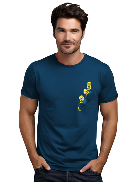 Adro Tshirt for Men | Anime T shirt for men | Graphic Printed T-shirt | Chest Printed Tshirt | Minion Anime Tshirt | T-shirts