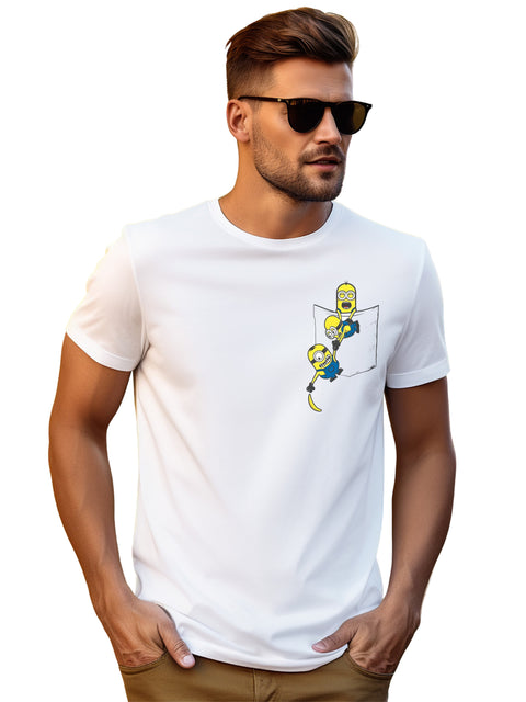 Adro Tshirt for Men | Anime T shirt for men | Graphic Printed T-shirt | Chest Printed Tshirt | Minion Anime Tshirt | T-shirts