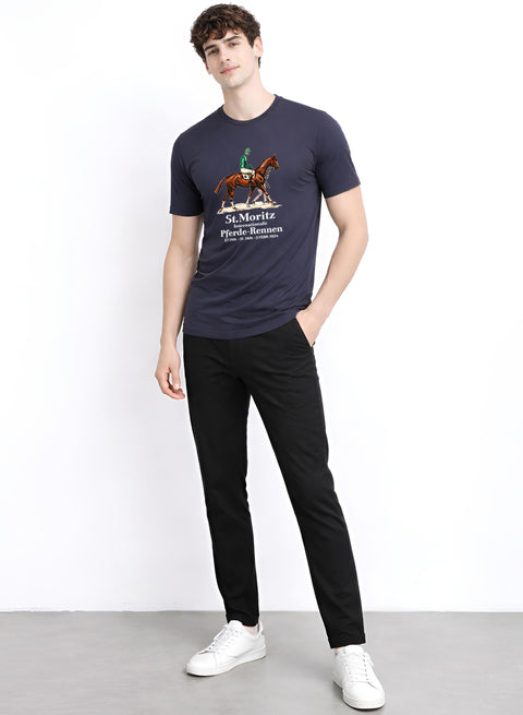 ADRO Mens Vintage Printed T-Shirt | Cotton Printed Tshirt for men | Regular Fit Casual T-Shirts | Premium Summer Tshirts