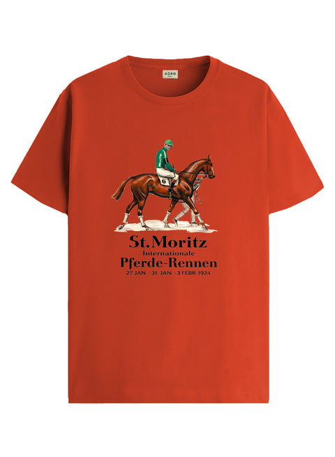 ADRO Mens Vintage Printed T-Shirt | Cotton Printed Tshirt for men | Regular Fit Casual T-Shirts | Premium Summer Tshirts