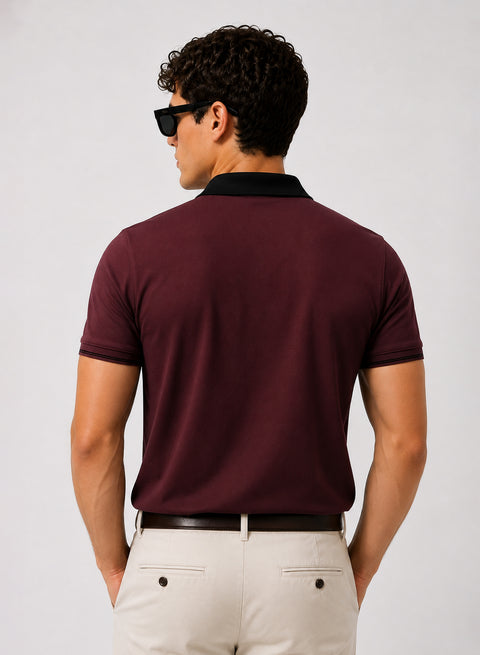 Mens Premium Cotton Polo T-Shirt | 220 GSM Soft Fabric | Casual stylish Look | Zipper Polo Design Polo T shirt | Polo Tshirt for All-Day Wear | Port Royale