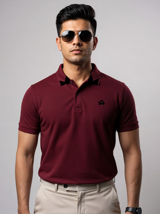 Adro Men’s Polo Shirt | Soft Cotton Blend | Trendy Casual Look