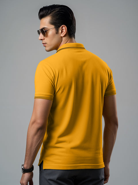 Adro Polo T Shirt for Men | Black Polo T-shirt | 100% Cotton Polo Tshirt | Regular Fit Polo| Available in Plus Size Polo