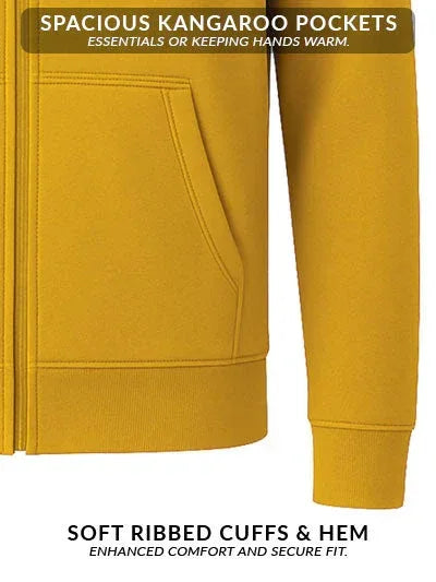 Adro Men’s Zipper Hoodie | Soft Fleece | Casual Streetwear