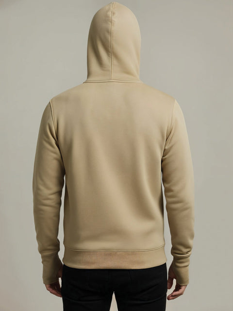 Adro Men Balaclava Hoodies | 320 GSM Soft Cotton Zipper Hoodie | Thumb-Hole Cuff Gloves | Travel Jacket with Hood | Winter Sweatshirt