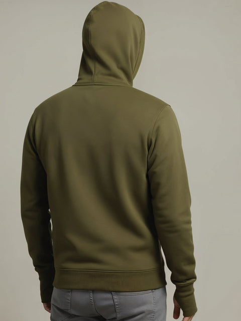 Adro Men Balaclava Hoodies | 320 GSM Soft Cotton Zipper Hoodie | Thumb-Hole Cuff Gloves | Travel Jacket with Hood | Winter Sweatshirt