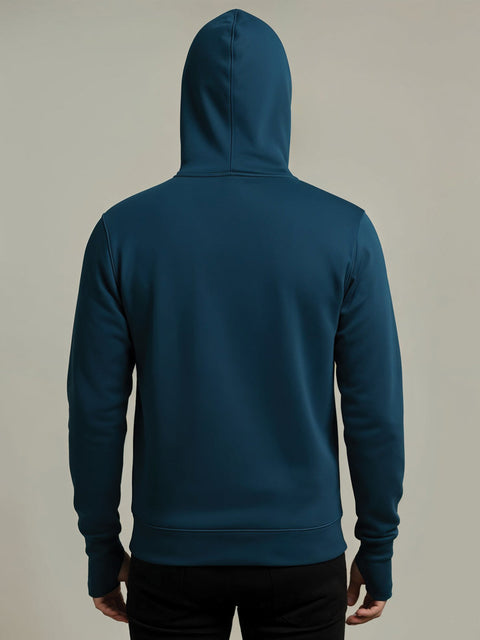 Adro Men Balaclava Hoodies | 320 GSM Soft Cotton Zipper Hoodie | Thumb-Hole Cuff Gloves | Travel Jacket with Hood | Winter Sweatshirt