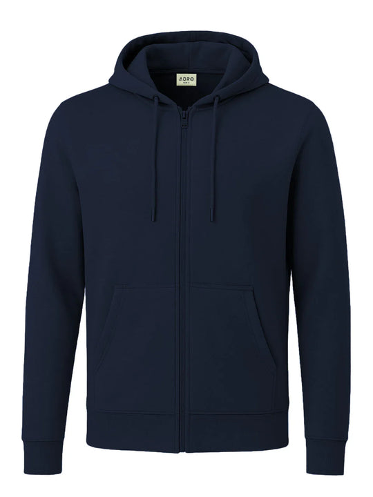 Adro Men’s Zipper Hoodie | Soft Fleece | Casual Streetwear