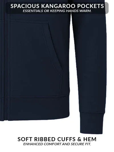 Adro Men’s Zipper Hoodie | Soft Fleece | Casual Streetwear