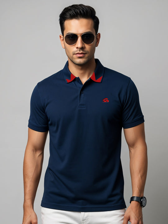 Adro Men’s Polo Shirt | Soft Cotton Blend | Trendy Casual Look