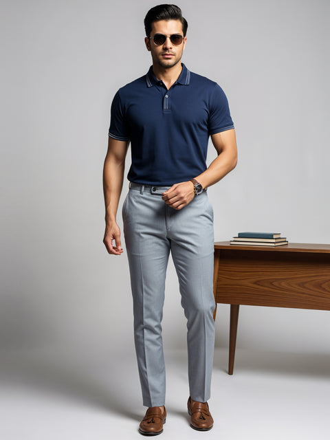Adro Polo T Shirt for Men | Black Polo T-shirt | 100% Cotton Polo Tshirt | Regular Fit Polo| Available in Plus Size Polo