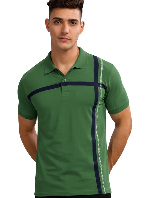 Adro Men’s Cotton Polo T-Shirt | Soft Feel | Casual Streetwear Pista