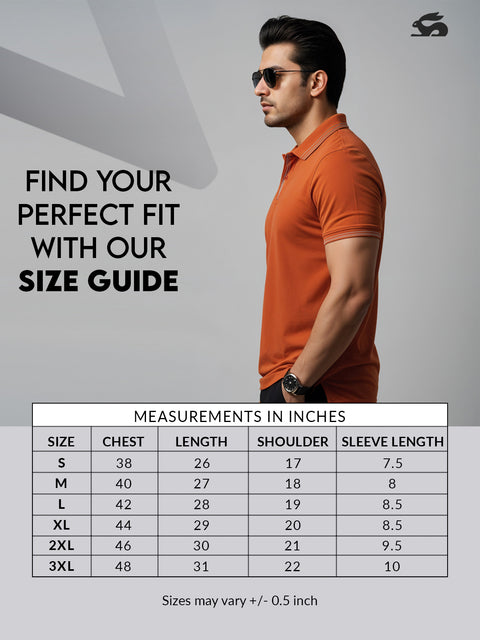 Adro Polo T Shirt for Men | Black Polo T-shirt | 100% Cotton Polo Tshirt | Regular Fit Polo| Available in Plus Size Polo