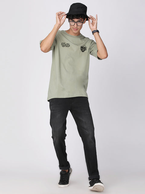 Adro Backside Printed Oversized T-shirt for Men - ADRO Fashion