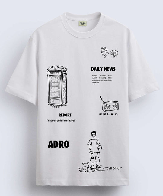 Adro Oversized Men’s T-Shirt | Skin Friendly Print | Everyday Comfort