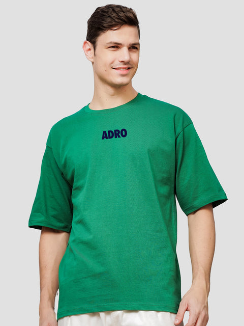 Adro Oversize T shirt for men | Drop shoulder Cotton T shirt | Anime Oversize T-shirt | Luffy T shirt Gear 5| Trendy Front and Back Printed T shirt