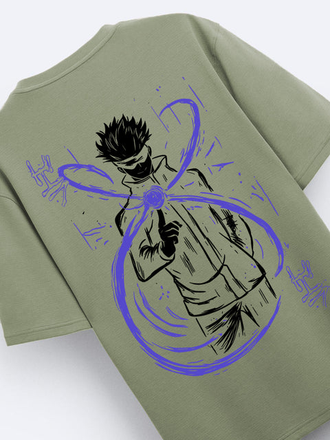 Adro Oversize T shirt for men | Drop shoulder Cotton T shirt | Anime Oversize T-shirt | Luffy T shirt Gear 5| Trendy Front and Back Printed T shirt